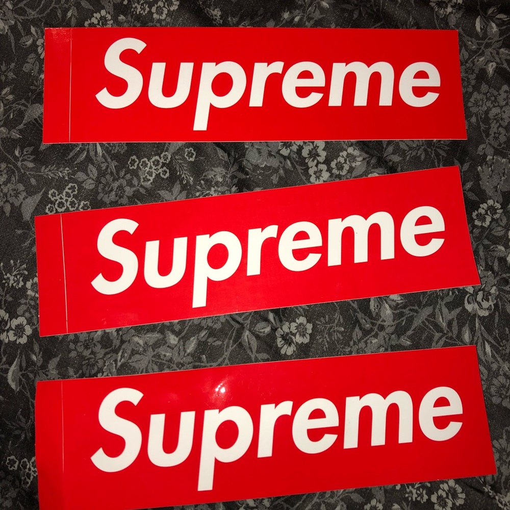 3 Brand new Supreme Stickers